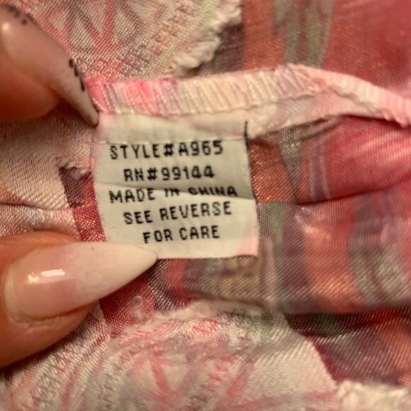 NWT Lapis Pink Paisley Square-Neck Dress one size - Picture 6 of 11